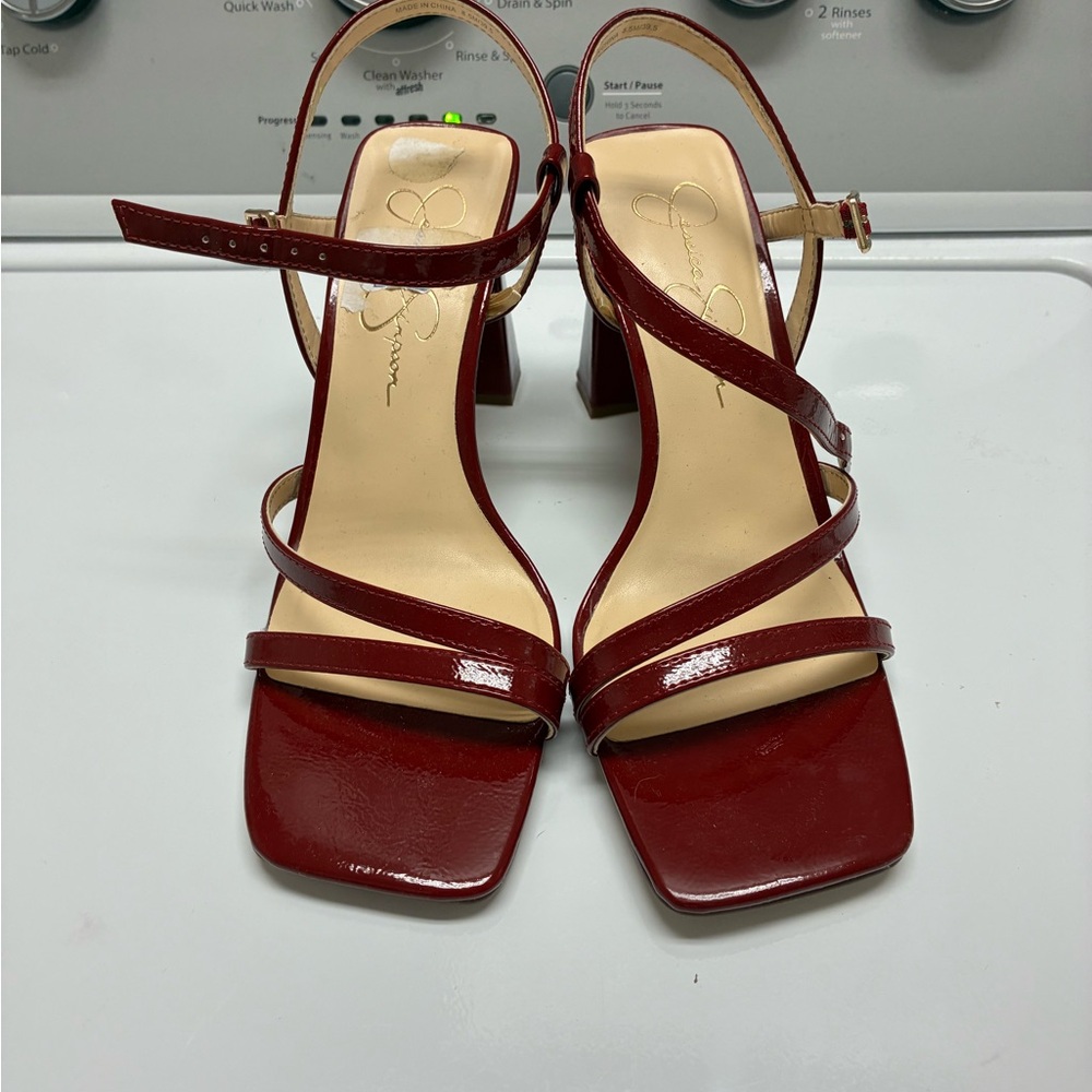Jessica Simpson Red Strappy Heels